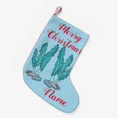 Blue Seaweed Algae Thunder_Cove Kleine Kerstsok (Voorkant (Hangend))