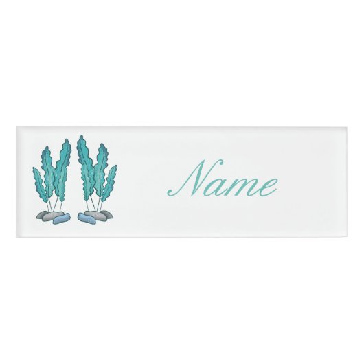 Blue Seaweed Algae Thunder_Cove Naambadge (Voorkant)