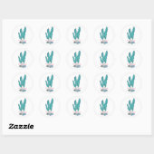 Blue Seaweed Algae Thunder_Cove Ronde Sticker (Vel)
