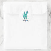 Blue Seaweed Algae Thunder_Cove Ronde Sticker (Tas)