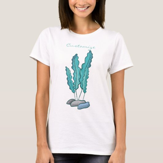 Blue Seaweed Algae Thunder_Cove T-shirt (Voorkant)