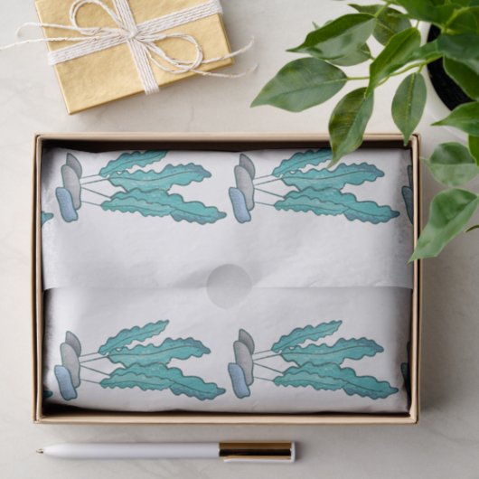 Blue Seaweed Algae Thunder_Cove Tissuepapier (Geschenk)