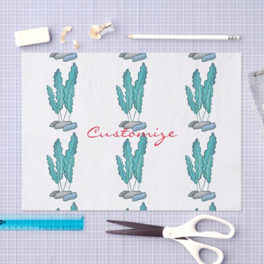 Blue Seaweed Algae Thunder_Cove Tissuepapier (Craft)