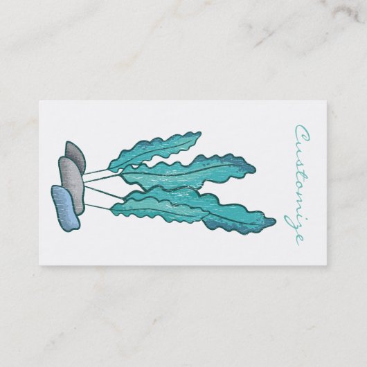 Blue Seaweed Algae Thunder_Cove Visitekaartje (Achterkant)