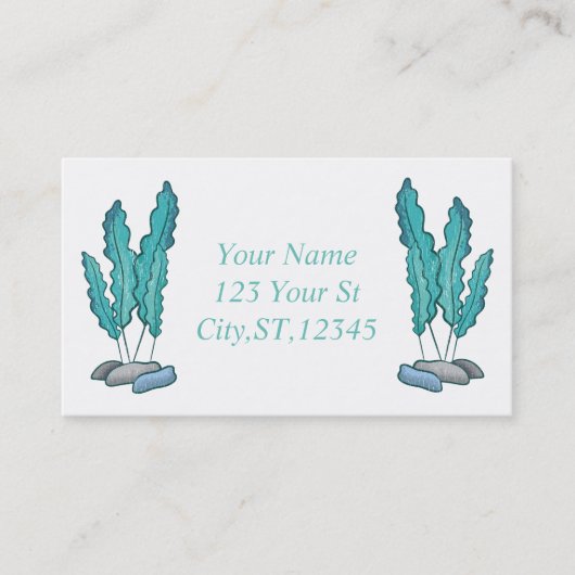 Blue Seaweed Algae Thunder_Cove Visitekaartje (Voorkant)