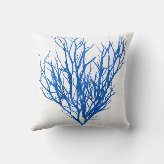 Blue Seaweed no.10 stranddecor Kussen (Achterkant)