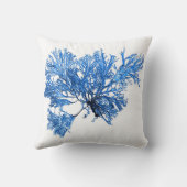 Blue Seaweed no.6 Coastal Living Decor Kussen (Achterkant)