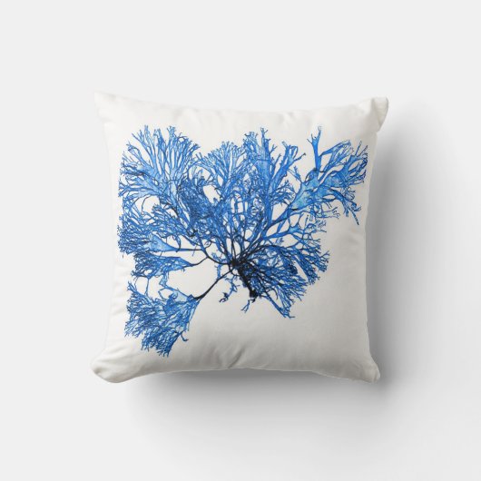 Blue Seaweed no.6 Coastal Living Decor Kussen (Voorkant)