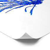 Blue Seaweed Print No. 1 Coastal Botanical Print . (Hoek)