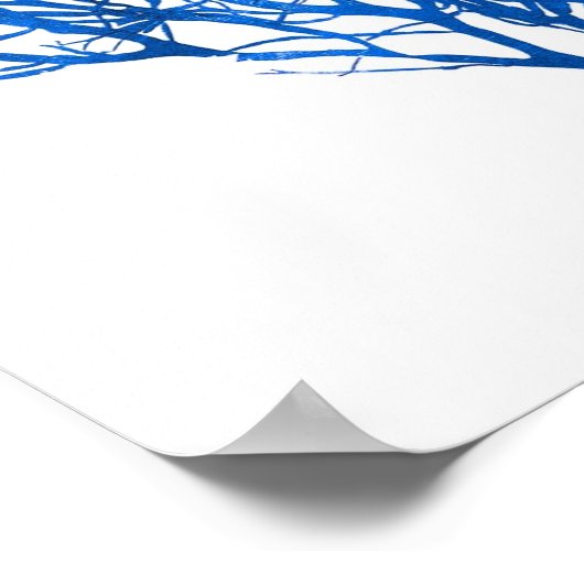 Blue Seaweed Print nr. 10 Coastal Botanical Print. (Hoek)