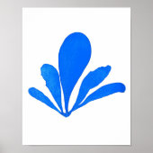 Blue Seaweed Print nr. 11 Coastal Botanical Print. (Voorkant)