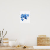 Blue Seaweed Print nr. 6 Coastal Botanical Print. (Keuken)