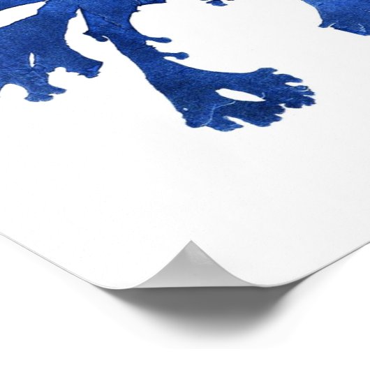 Blue Seaweed Print nr. 9 Coastal Botanical Print. (Hoek)