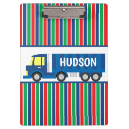 Blue Semi Truck - Aangepast klembord