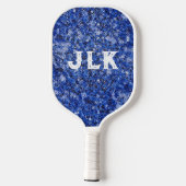 Blue Sequin Signature Pickleball Paddle (Achterkant)