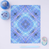 Blue Serene Gardens Bulk Scrapbook Paper Pages Flyer (Enkel)