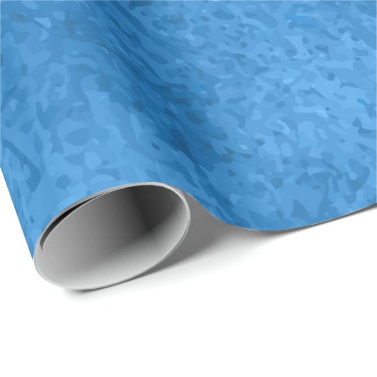 Blue Serenity – Waterverf textuur inpakpapier (Rol Hoek)