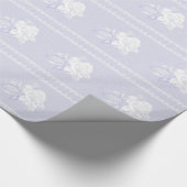  Blue Serenity White Rose Wedding Cadeaupapier (Hoek)