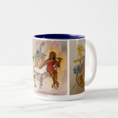 Blue Series Jazz Coffee Mugs Tweekleurige Koffiemok (Voorkant rechts)