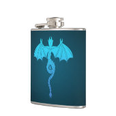 Blue Serpent Dragon Heupfles (Links)