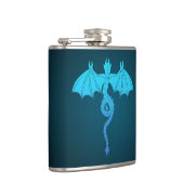 Blue Serpent Dragon Heupfles (Rechts)