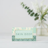 Blue Shabby Chic Spa Bath Soak Soap Body Butter Visitekaartje (Staand voorkant)
