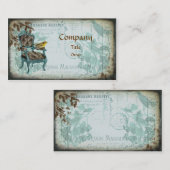 Blue Shabby Chic Visitekaartje (Voorkant / Achterkant)