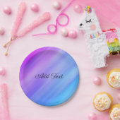 Blue Shade Abstract Papieren Bordje (Feest)