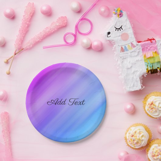 Blue Shade Abstract Papieren Bordje (Feest)