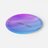 Blue Shade Abstract Papieren Bordje (Gekanteld)