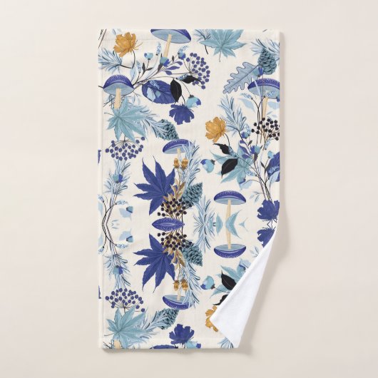 Blue Shade Autumn Garden Bad Handdoek (Handdoek)