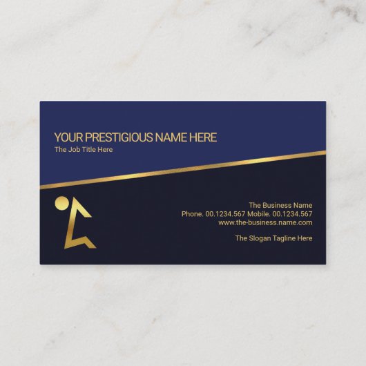 Blue Shade Layers Kneeling Man Pastor Counselor Visitekaartje (Achterkant)