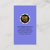 Blue Shade Layers Silve Tab Christelijk ministerie Visitekaartje (Achterkant)