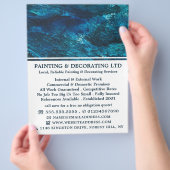 Blue Shade, Painter & Decorator Adverteren Flyer (Hand)