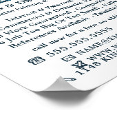 Blue Shade, Painter & Decorator Adverteren Poster (Hoek)