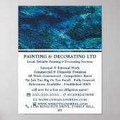 Blue Shade, Painter & Decorator Adverteren Poster (Voorkant)