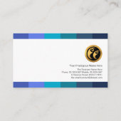 Blue Shade Stripes-personeelswerving Visitekaartje (Achterkant)