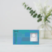 Blue Shades - Business Visitekaartje (Staand voorkant)
