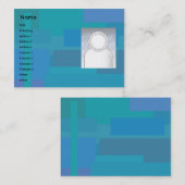 Blue Shades - Chubby Visitekaartje (Voorkant / Achterkant)
