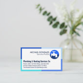 Blue Shades Frame Faucet Plumbing Works Visitekaartje (Staand voorkant)