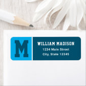Blue Shades Monogram Stripe Etiket (Insitu)