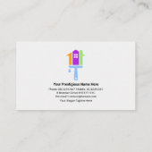 Blue Shades "Painter" Signage Painting Contractor Visitekaartje (Achterkant)