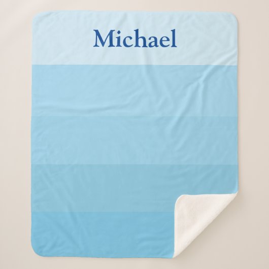 BLUE SHADES SHERPA BLANKET DEKEN (Voorkant)