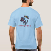 Blue Shadow Black Sun dragon T-shirt (Achterkant)