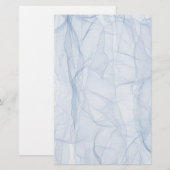 Blue Shadow Patroon Briefpapier (Voorkant / Achterkant)