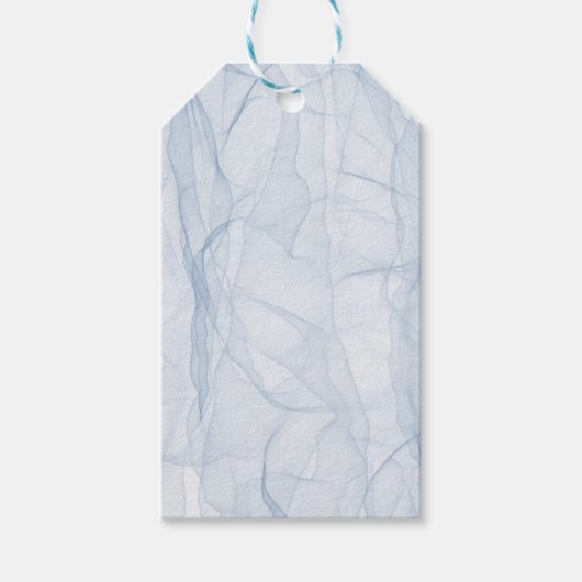 Blue Shadow Patroon Cadeaulabel (Voorkant)