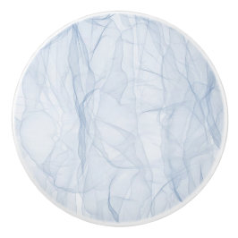 Blue Shadow Patroon Keramische Knop