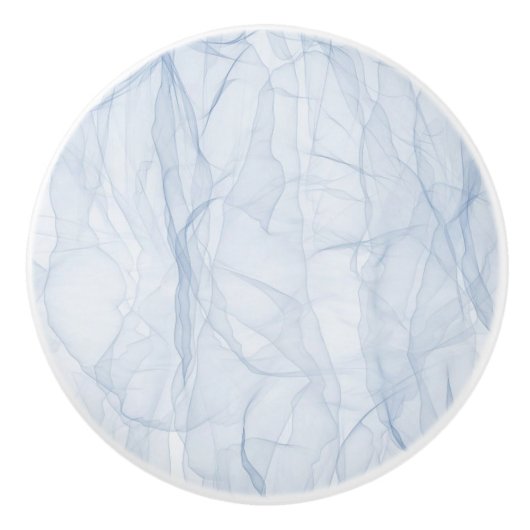 Blue Shadow Patroon Keramische Knop (Voorkant)