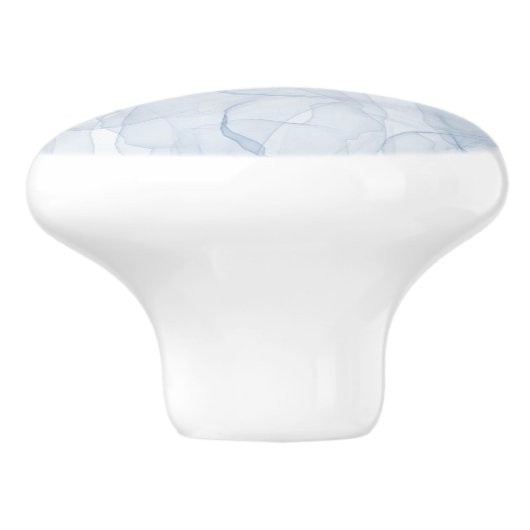 Blue Shadow Patroon Keramische Knop (Zijkant)