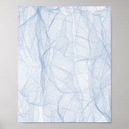 Blue Shadow Patroon Poster